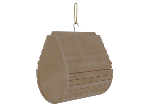 Wooden Birdhouse Modelo 3D