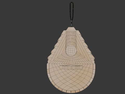 Wooden Birdhouse Modelo 3D