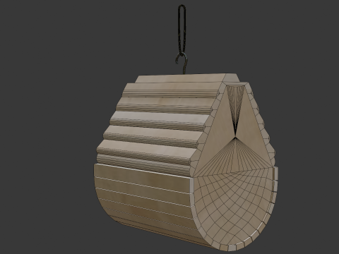 Wooden Birdhouse Modelo 3D