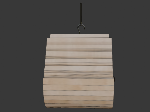 Wooden Birdhouse Modelo 3D