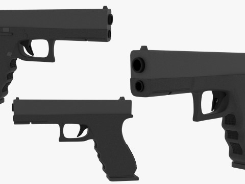 Modern pistol 3D 模型