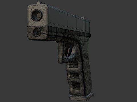 Modern pistol Modelo 3D