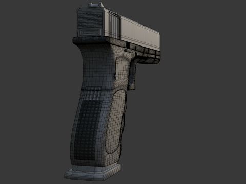 Modern pistol Modelo 3D