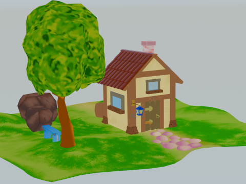 House outside of the city 3D 模型