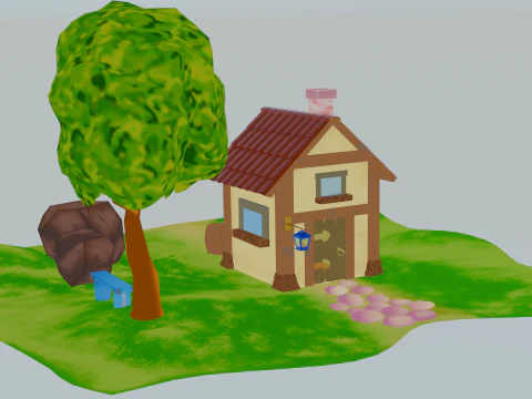 House outside of the city 3D Model