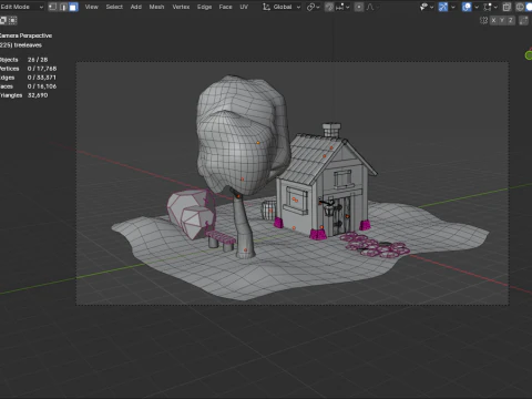 House outside of the city 3D Model