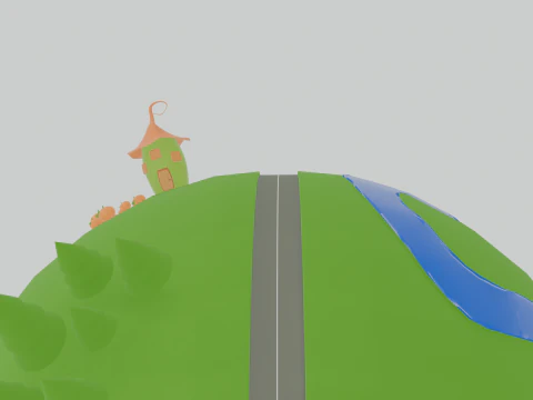 Earth green stylized 3D Model