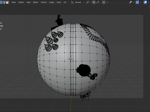 Earth green stylized Modèle 3D