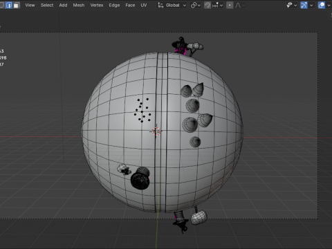 Earth green stylized Modèle 3D