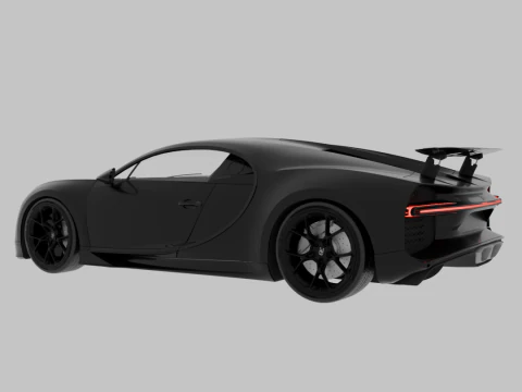BUGATTI chiron - sport car 3D Model