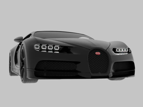 BUGATTI chiron - sport car 3D Model