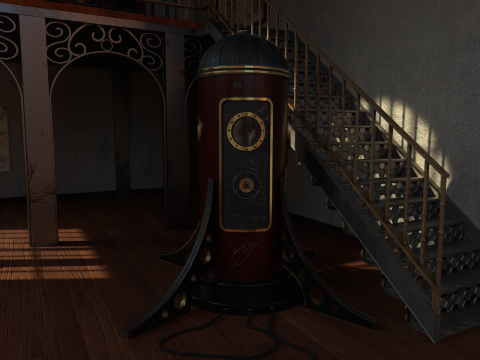 SteamPunk Teleporter 3D 模型