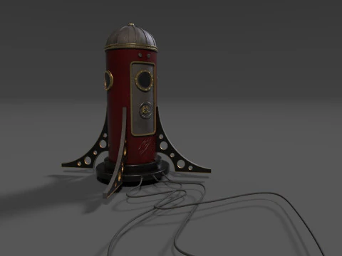 SteamPunk Teleporter 3D Model