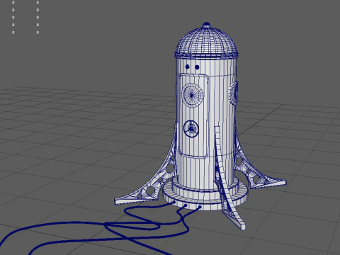 SteamPunk Teleporter 3D Model
