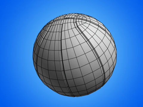 Basketball Court in Urban City 3D Model