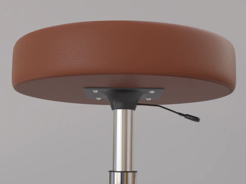 Hipoly leather bench 3D Model