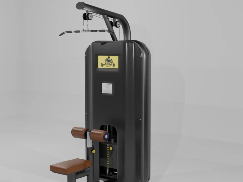 pulldown lateral Modelo 3D