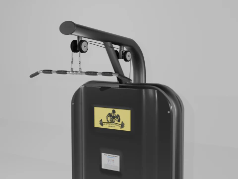 pulldown lateral Modelo 3D