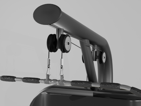 Lat pulldown Modèle 3D