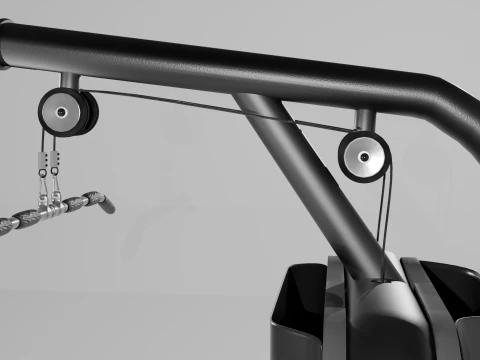 pulldown lateral Modelo 3D