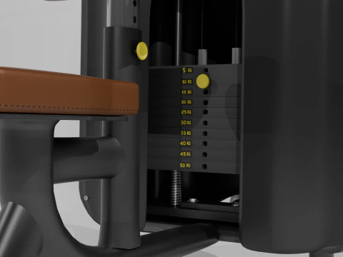 pulldown lateral Modelo 3D