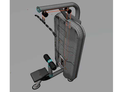 Lat pulldown Modèle 3D