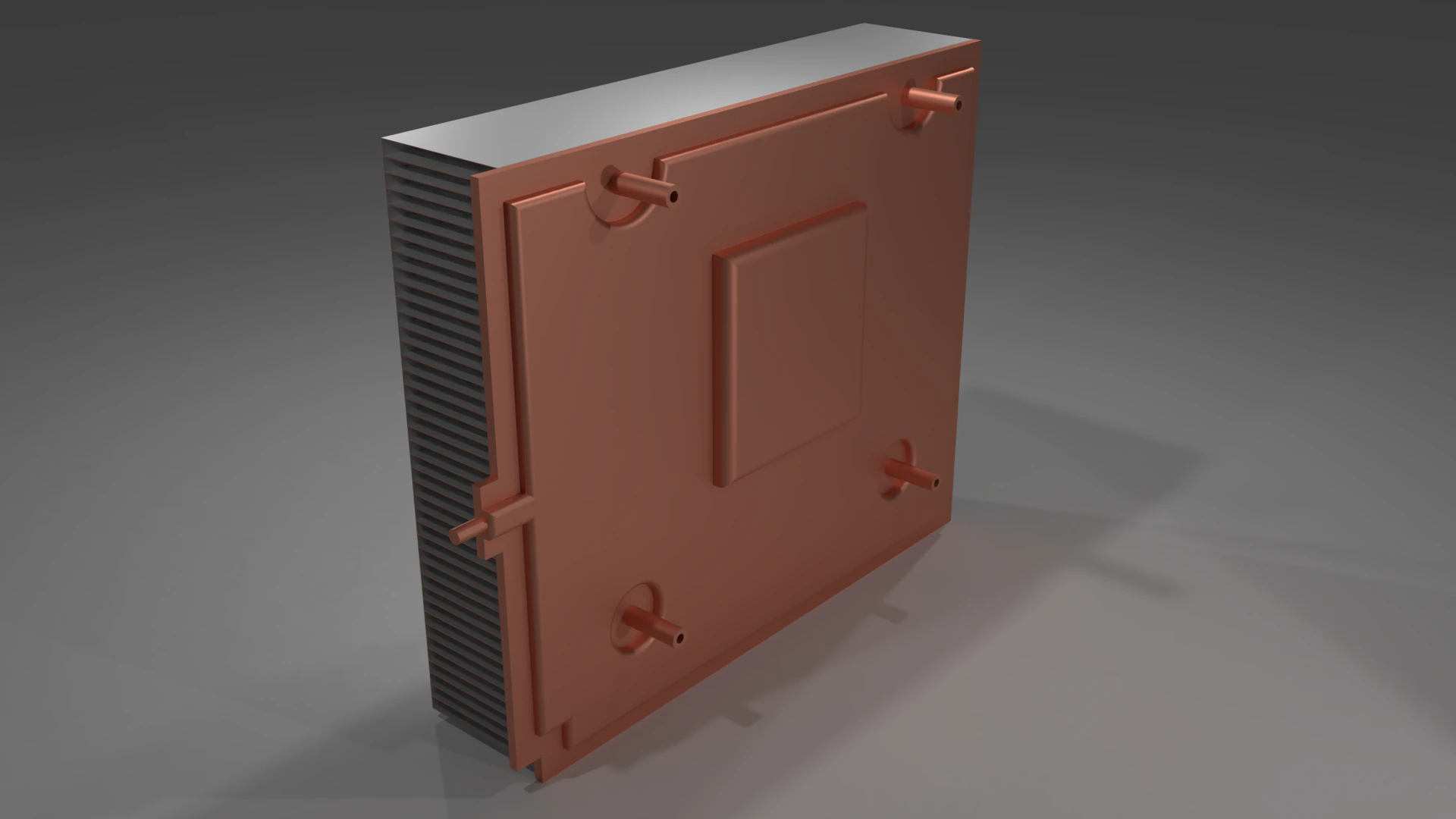 Radeon Vega RX 64 video card heatsink 3D Model .c4d .max .obj .3ds .fbx .stl .blend