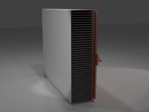 Radeon Vega RX 64 video card heatsink 3D Модель