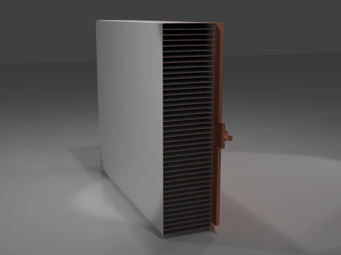 Radeon Vega RX 64 video card heatsink 3D Model