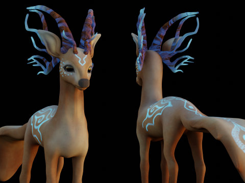 Pretty mouse deer 3D Модель