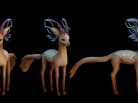 Pretty mouse deer 3D Model