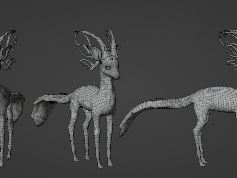 Pretty mouse deer 3D Модель