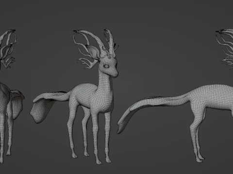 Pretty mouse deer 3D Model