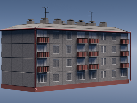 Ussr house 3D 모델