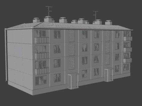 Ussr house 3D Model