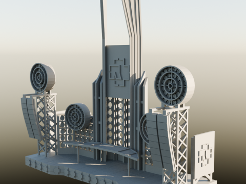 Rammstein stage 3Dプリントモデル