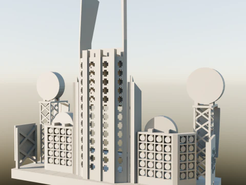 Sc&egrave;ne Rammstein Modèles 3D en vedette