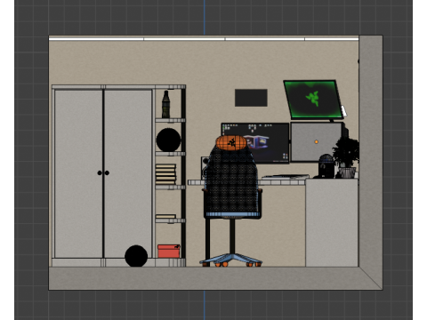 Room interior 3D-Modell