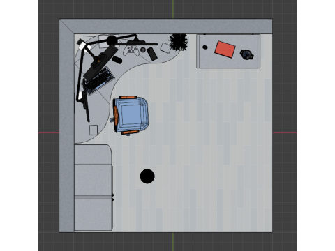 Room interior 3D-Modell