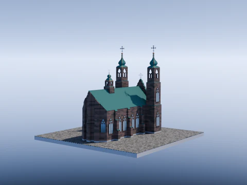 Gothic church 3D Model