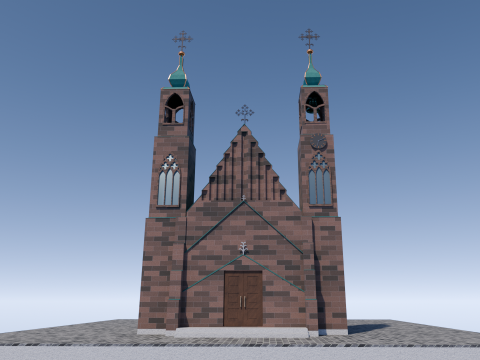 Gothic church 3D 모델