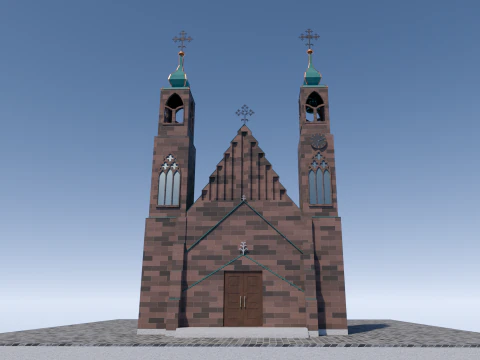 Gothic church 3D Model