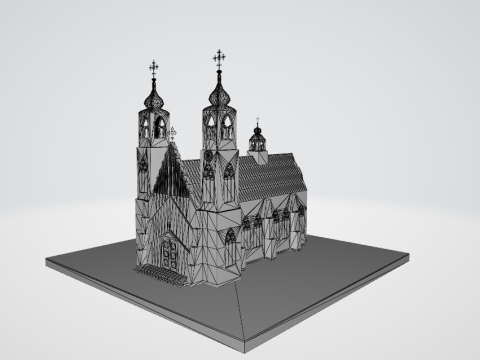 Gothic church 3D 모델