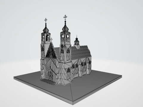 Gothic church 3D Model
