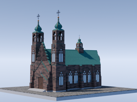 Gothic church 3D 모델
