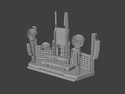Rammstein stage Detailed 3D Baskı Modeli