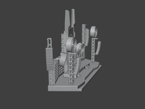 Rammstein stage Detailed 3D Baskı Modeli