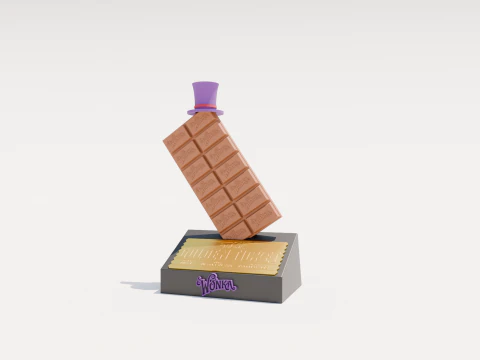 Chocolate Willy Wonka Modelo 3D