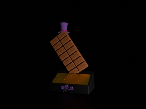 Willy Wonka Chocolate 3D Model