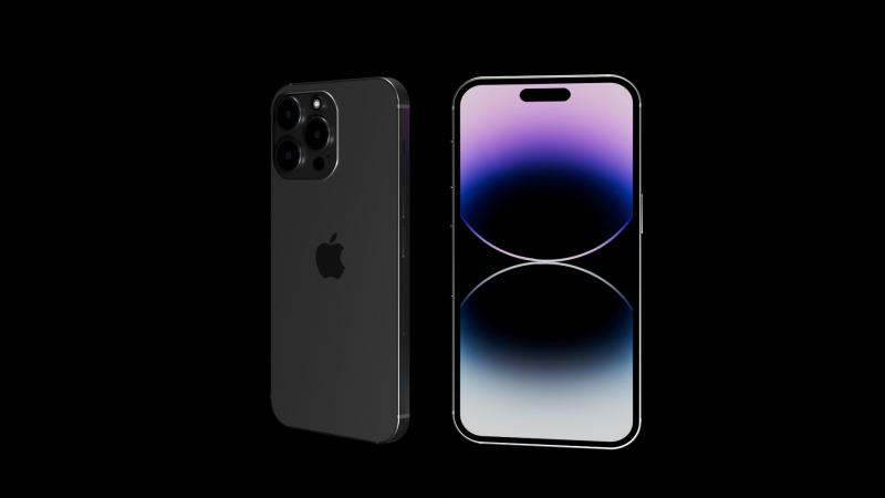 IPhone 14 pro 3D-Modell .c4d .max .obj .3ds .fbx .stl .blend 